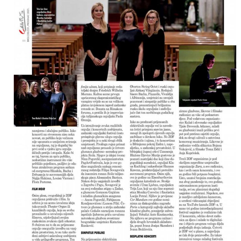 Cantus časopis članak o Luru